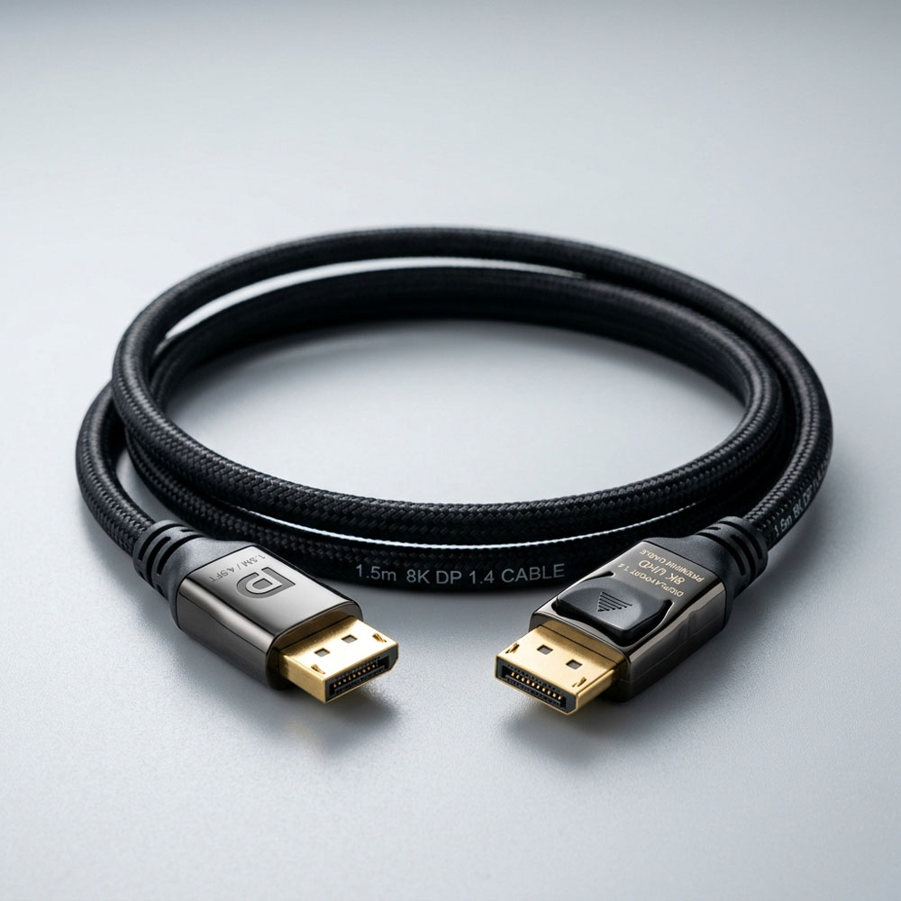 1.5m D-Port Display Cable – High-Speed Video & Audio Transmission
